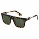 Police Square Acetate Sunglasses Mens 53mm Green Lens Havana SPLF71 53781Y