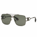 Roberto Cavalli SRC131 610568 Square Sunglasses Gunmetal Green Metal Stylish