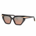 Roberto Cavalli SRC001M Geometric Sunglasses Pink Mirror Lens 54mm Women's
