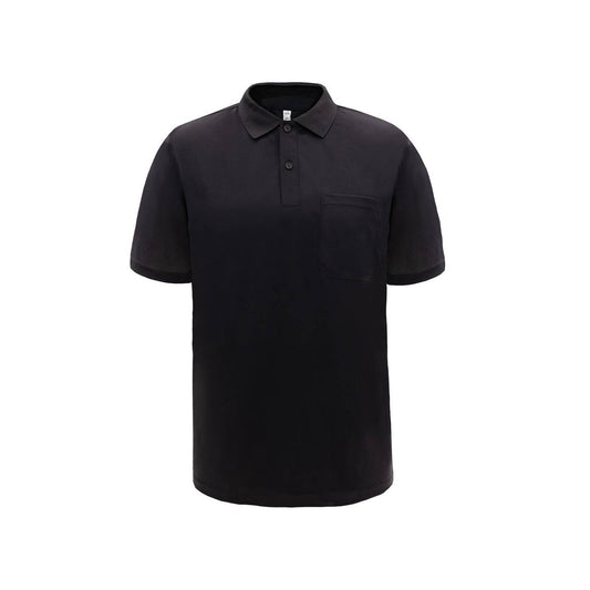 Craftright Black Short Sleeve Polo Shirt Large - Lightweight - Breathable - Ribbed Collar