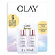 Olay Super SPF50 Fluid Moisturiser 2 x 50ml Lightweight Makeup Primer