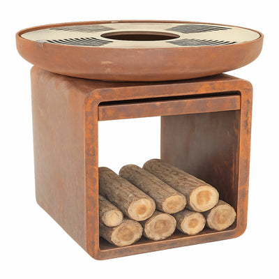 Glow Heavy Duty Fire Pit Grill GLOW2637 Rust Mild Steel
