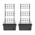 Greenlife Mobile Vege Patch with Trellis 2 Pack Self Watering 40 Litre