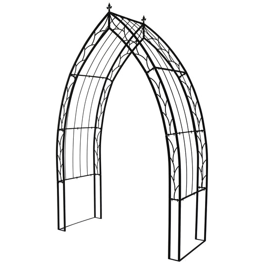 Takasho Cathedral Garden Arch – Decorative Metal Archway for Climbing Plants & Outdoor Decor