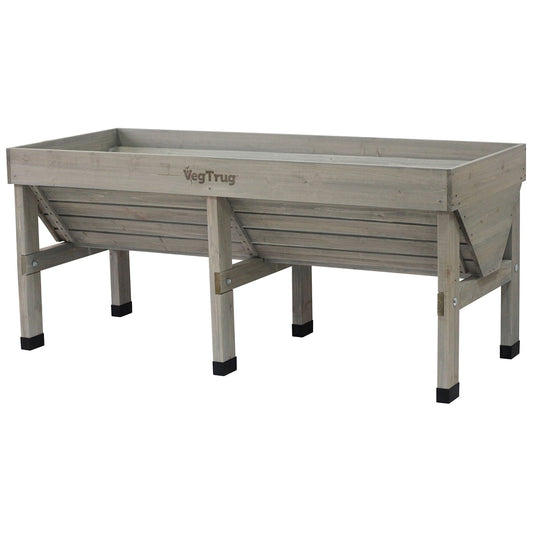Takasho Medium VegTrug Raised Garden Bed 1.8m Grey - Auzzistore
