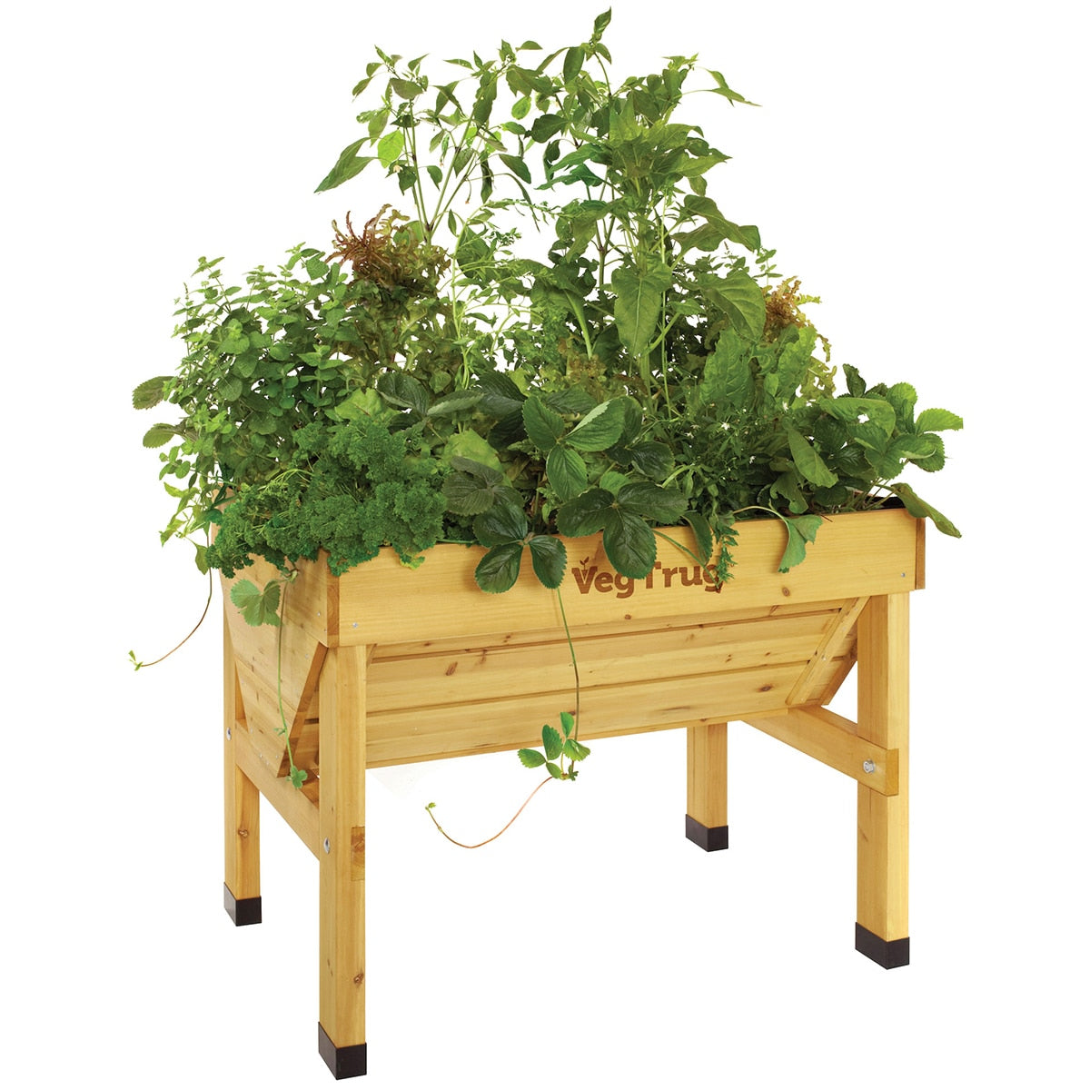 Takasho VegTrug Small Raised Garden Bed 1M Natural