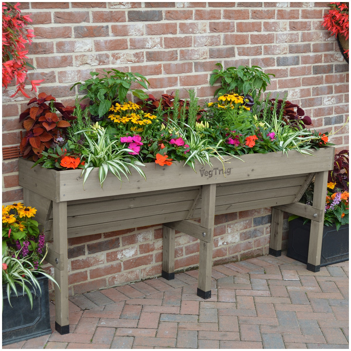 Takasho VegTrug Medium WallHugger 1.8m Grey