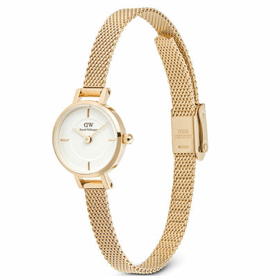 Daniel Wellington Petite Mini Evergold Women's Watch Gold Mesh Strap DW00100745