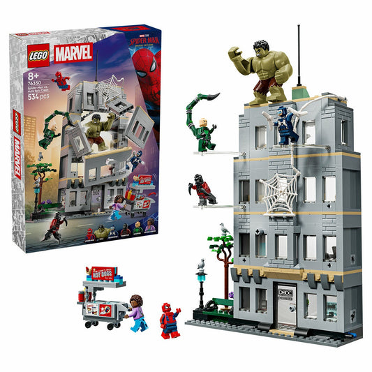 LEGO Marvel Spider-Man vs Hulk Epic Clash Building Set Ages 8 Plus 76350