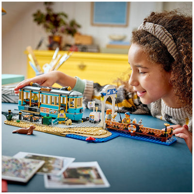 LEGO City Classic Beach Streetcar Building Set Tram Toy Ages 7 Plus 60506
