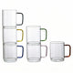 King Crystal Borosilicate Stackable Glass Mug 410mL 6 Piece Set — image 2