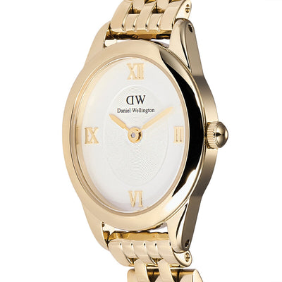 Daniel Wellington Ophelia Mini Women's Watch White Dial Gold Link DW00100803