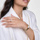 Daniel Wellington Ophelia Mini Women's Watch White Dial Gold Link DW00100803 — image 5