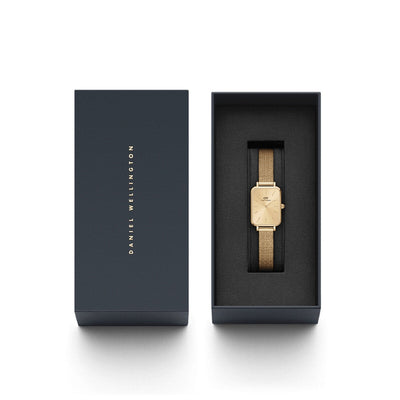 Daniel Wellington Quadro Unitone Women's Watch Gold Dial DW00100485