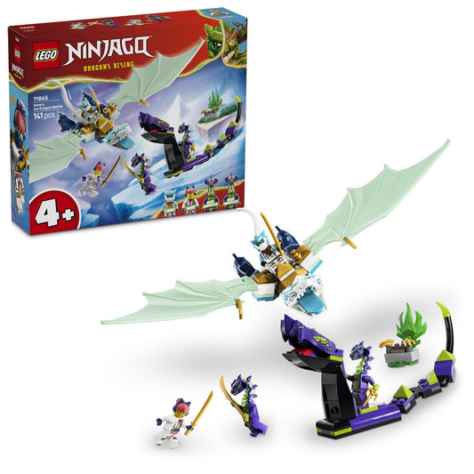 LEGO NINJAGO Zane Ice Dragon Battle Building Set 141 Pieces Ages 4 Plus 71865