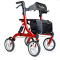 Cuvria Rollator Walker 254mm Wheels Shock Absorber Adjustable Aluminium Frame