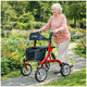 Cuvria Rollator Walker 254mm Wheels Shock Absorber Adjustable Aluminium Frame — image 2
