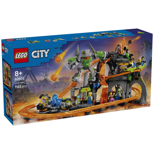 LEGO City Lava Land Roller Coaster Park Building Set 1165 Pieces 60501 — image 2