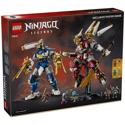 LEGO NINJAGO Twin Titan Mechs Action Figures Building Set 1707 Pieces 71870