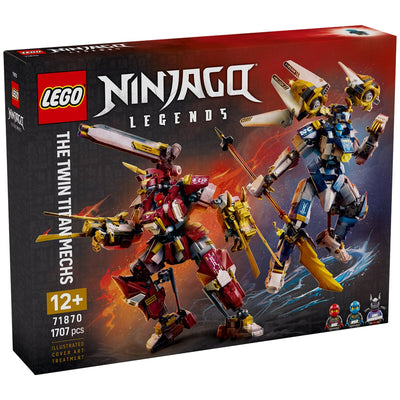 LEGO NINJAGO Twin Titan Mechs Action Figures Building Set 1707 Pieces 71870
