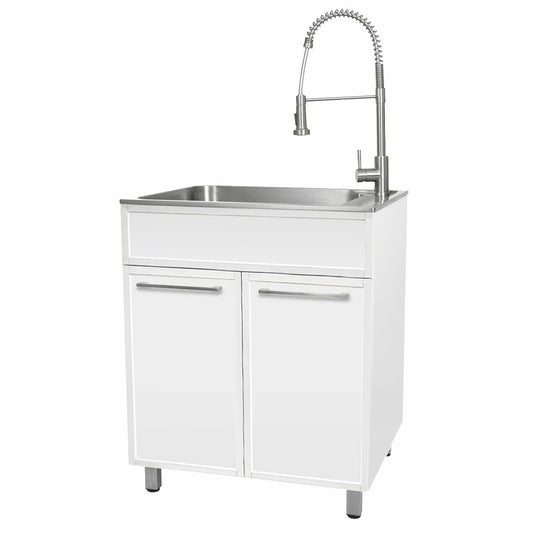 Presenza All in One 72cm Slim Shaker Cabinet With Sink And Chef Faucet - Auzzistore
