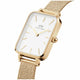 Daniel Wellington Quadro Women's Watch White Square Dial Gold Mesh DW00100556 — image 2