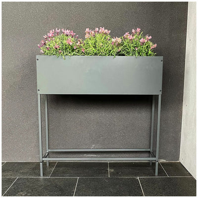 Greenlife Raised Planter Box 800 x 240 x 800mm 2 Pack Galvanised Steel