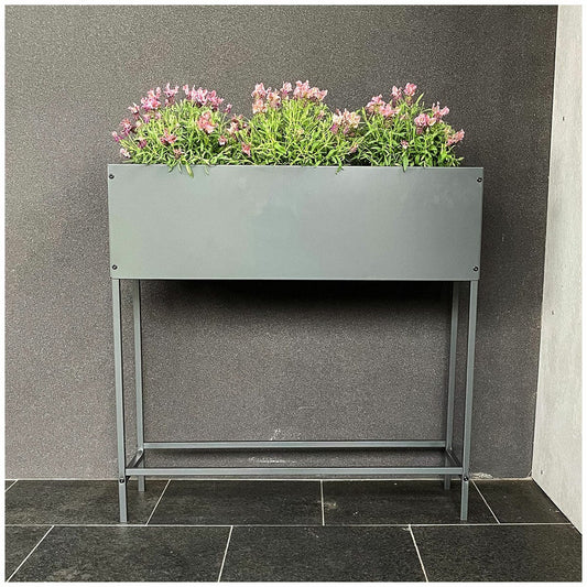 Greenlife Raised Planter Box 800 x 240 x 800mm 2 Pack Galvanised Steel — image 2