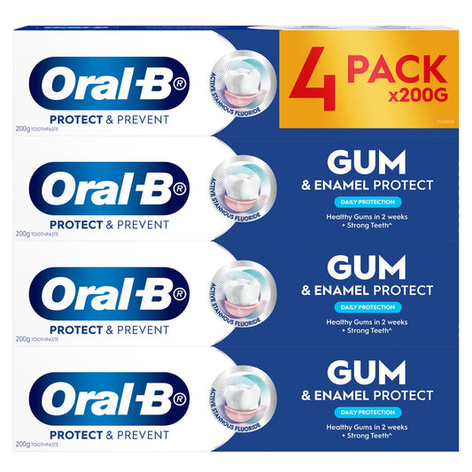 Oral-B Gum and Enamel Daily Protection Toothpaste 4 Pack 200g Stannous Fluoride