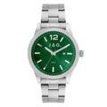 JAG Apollo Mens Watch Green Dial Stainless Steel Quartz Silver J2902A