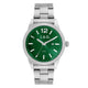 JAG Apollo Mens Watch Green Dial Stainless Steel Quartz Silver J2902A