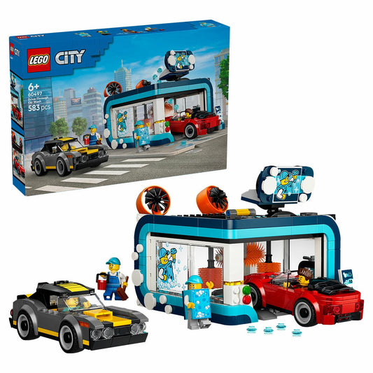 LEGO City Drive Through Car Wash Building Set Ages 6 Plus 60497