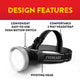 Eveready Rechargeable Headlight 120 Lumen - Hands-Free Lighting Solution - Adjustable Brightness - Model VPHDL4