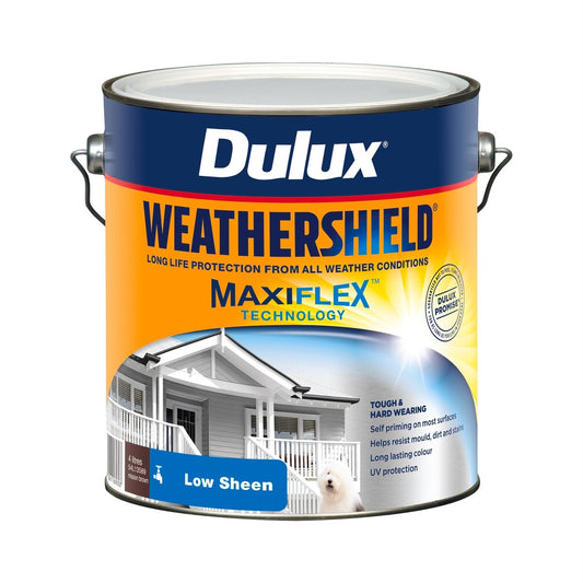 Dulux Weathershield Low Sheen Exterior Paint 4L Mission Brown 4L - Auzzistore