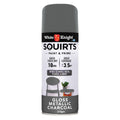 White Knight Squirts Metallic Charcoal Gloss Spray Paint 310g Durable Finish