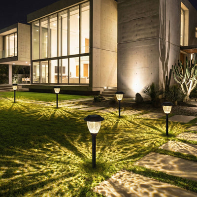 Click Charlotte Solar LED Pathway Light - 145mm - Stainless Steel - Outdoor Use