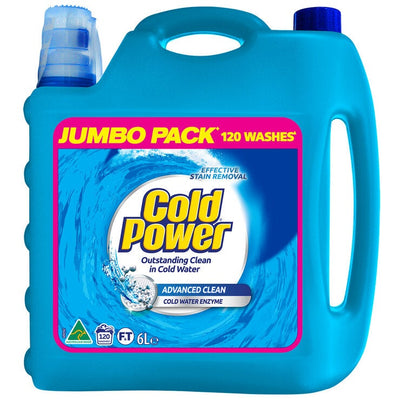 Cold Power Advanced Clean Laundry Liquid Detergent 6 Litre Cold Water