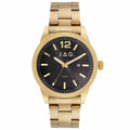JAG Apollo Mens Watch Black Dial Gold Stainless Steel Quartz J2904A