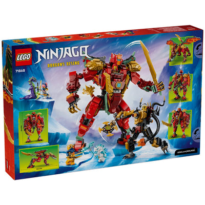 LEGO NINJAGO Wyldfyre Transforming Dragon Mech Building Set 821 Pieces 71868
