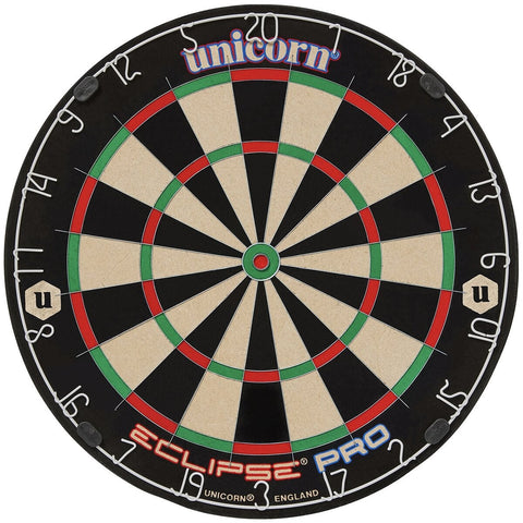 Unicorn Eclipse Pro Bristle Dartboard With 2 Sets Of Darts Self Healing Sisal