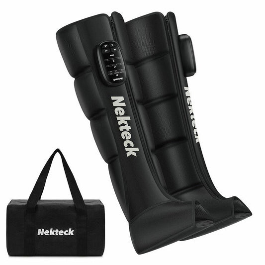 Nekteck Air Compression Leg Massager 2 Pack Black 4 Zone Full Zipper — image 2