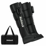 Nekteck Air Compression Leg Massager 2 Pack Black 4 Zone Full Zipper