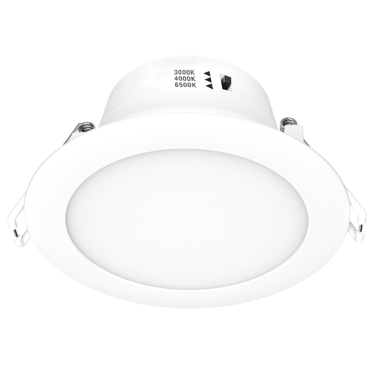 Arlec 9W Dimmable LED Downlight 92mm Tri Colour 2 Pack - Easy Installation