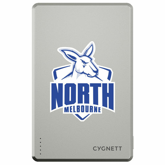 Cygnett 5K Slim Magnetic Power Bank North Melbourne Kangaroos AFL 15W CY5370PBCHE