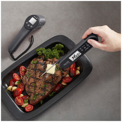 Taylor Digital Meat Thermometer 2 Piece Set Waterproof Folding Probe