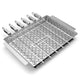 Henckels BBQ Tray Basket And Skewers 8 Piece Set Stainless Steel