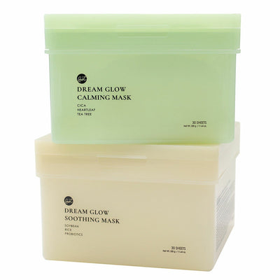 Glowiest Dream Glow Sheet Mask Duo Soothing and Calming 2 x 30 Pack
