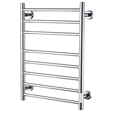 Presenza Heated Towel Rack 80W Stainless Steel Wall Mounted Timer