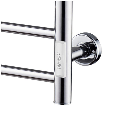 Presenza Heated Towel Rack 80W Stainless Steel Wall Mounted Timer
