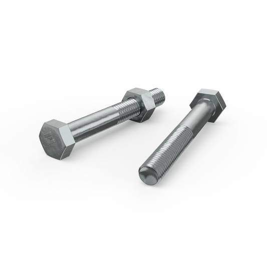 Zenith M10 Zinc Plated Hex Head Bolts and Nuts 25 Pack - 75mm - Durable Fastening – view 2 - Auzzistore